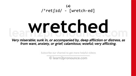 wretched meaninf